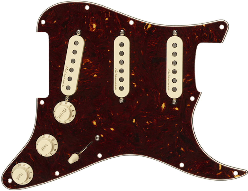 Fender Pre Wired Pickguard Stratocaster SSS Vintage Noiseless in Tortoise Shell