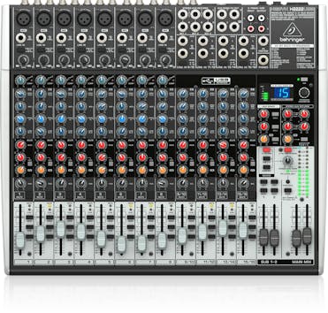 Behringer XENYX X2222USB Mixer With 8 Mic Inputs and Effects