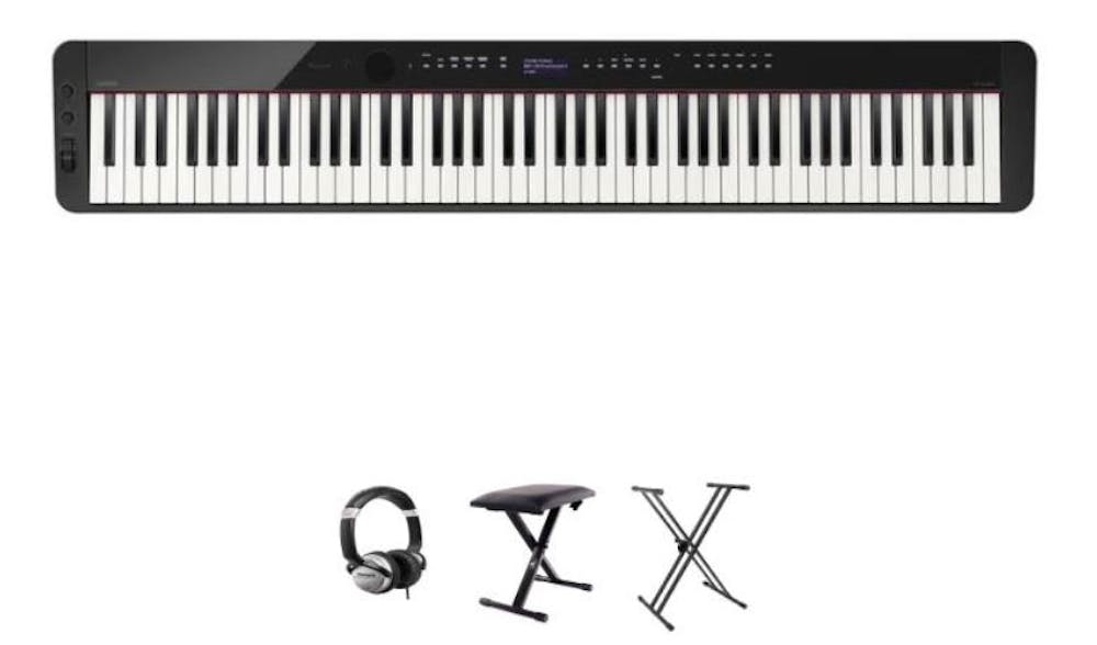 Casio PX-S3000 In Black with Stool, Stand and Headphones