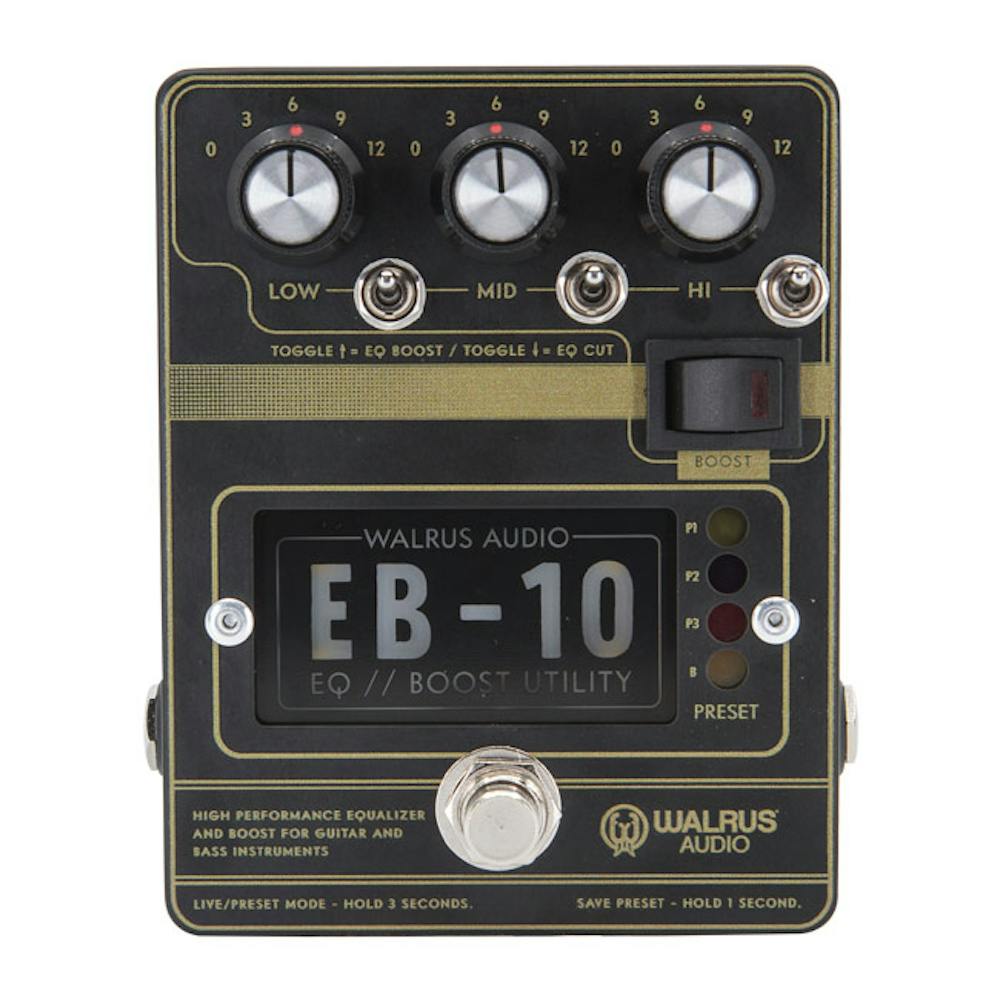 Walrus Audio EB-10 Preamp, EQ & Boost Pedal in Matte Black
