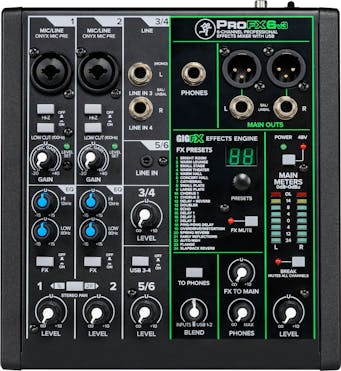 Mackie PROFX6 V3 Mixer w/ Digital FX