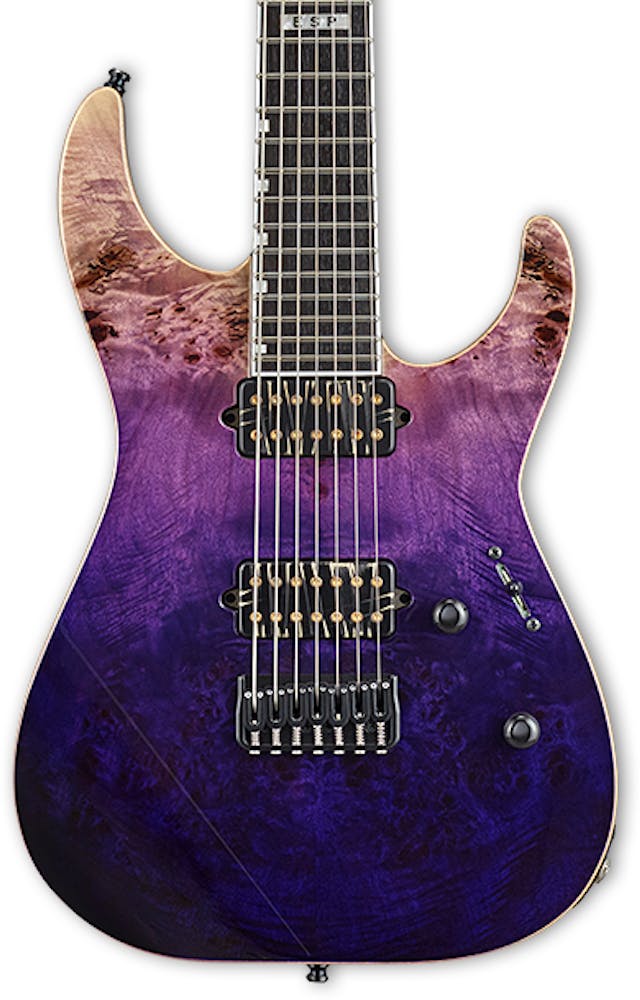 ESP E-II M-II 7 NT in Purple Natural Fade