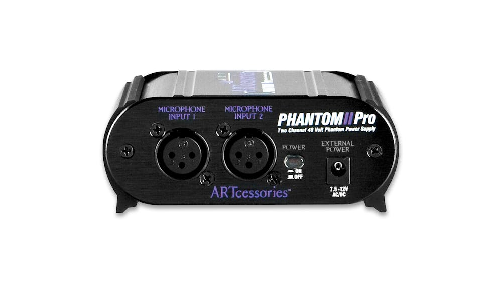 ART Phantom II Pro 48V Battery Phantom Power Supply