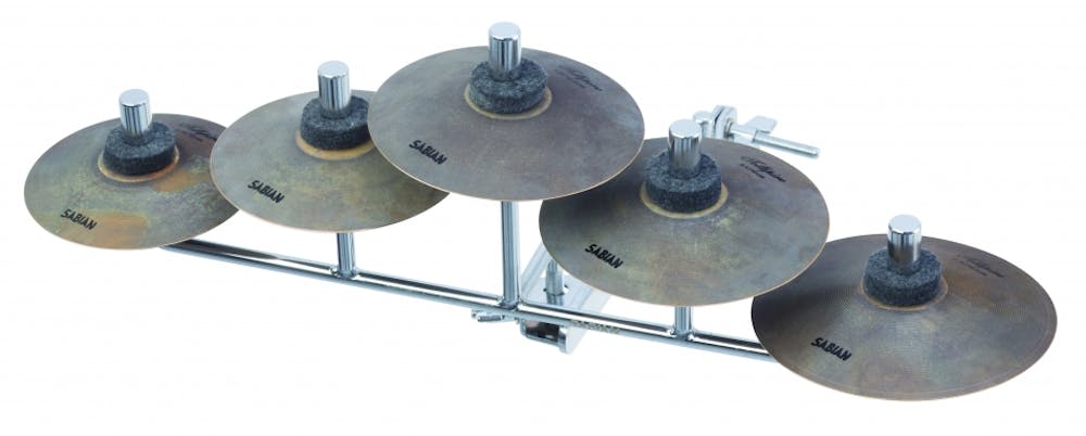 Sabian 5” Tollspire Chimes Set of 5 with Bar with Stand