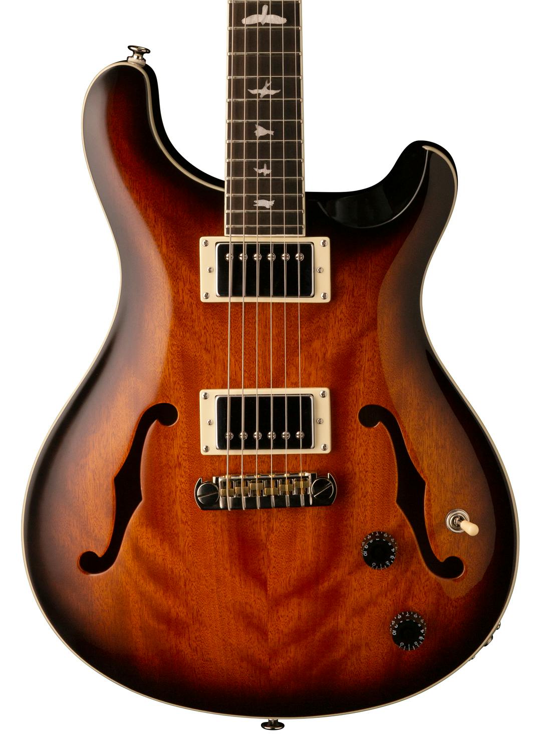 prs se hollowbody standard mccarty tobacco sunburst