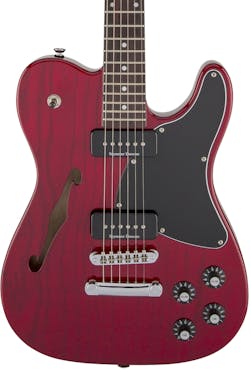 Fender Jim Adkins JA-90 Thinline Tele in Crimson Red Transparent