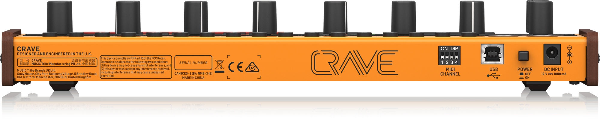 Behringer Crave Analog Semi-Modular Synthesizer with 32-step