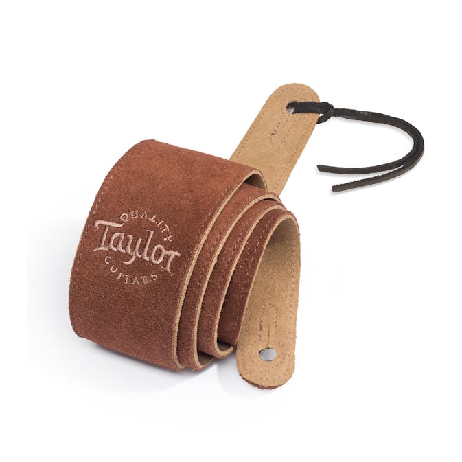 Taylor Chocolate Suede Logo Guitar Strap - Andertons Music Co.
