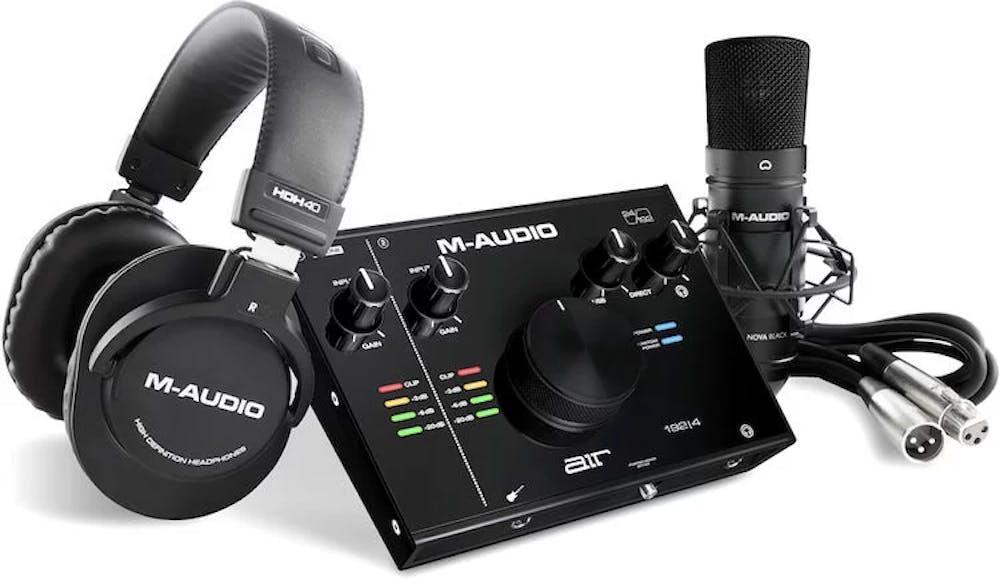 M-Audio AIR 192 | 4 Vocal Studio Pro Recording Pack with Mic & Headphones