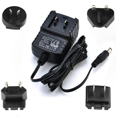 9V 1A International Pedal Power Supply with Interchangeable Mains Plug
