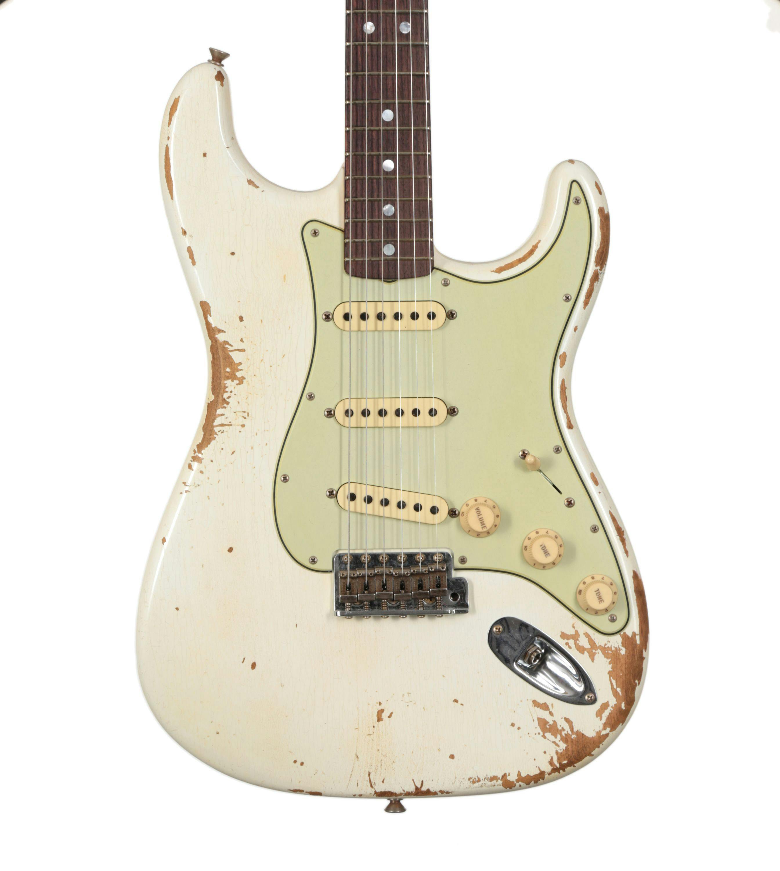 fender stratocaster white relic