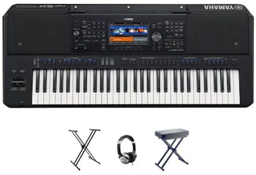 Yamaha PSR-SX700 Keyboard in Black Bundle 1
