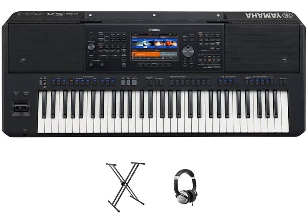 Yamaha PSR-SX700 with Stand and Headphones