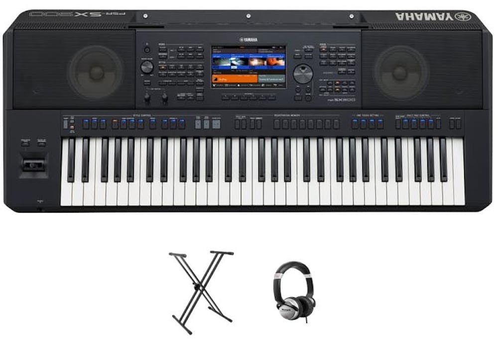 Yamaha PSR-SX900 with Stand and Headphones