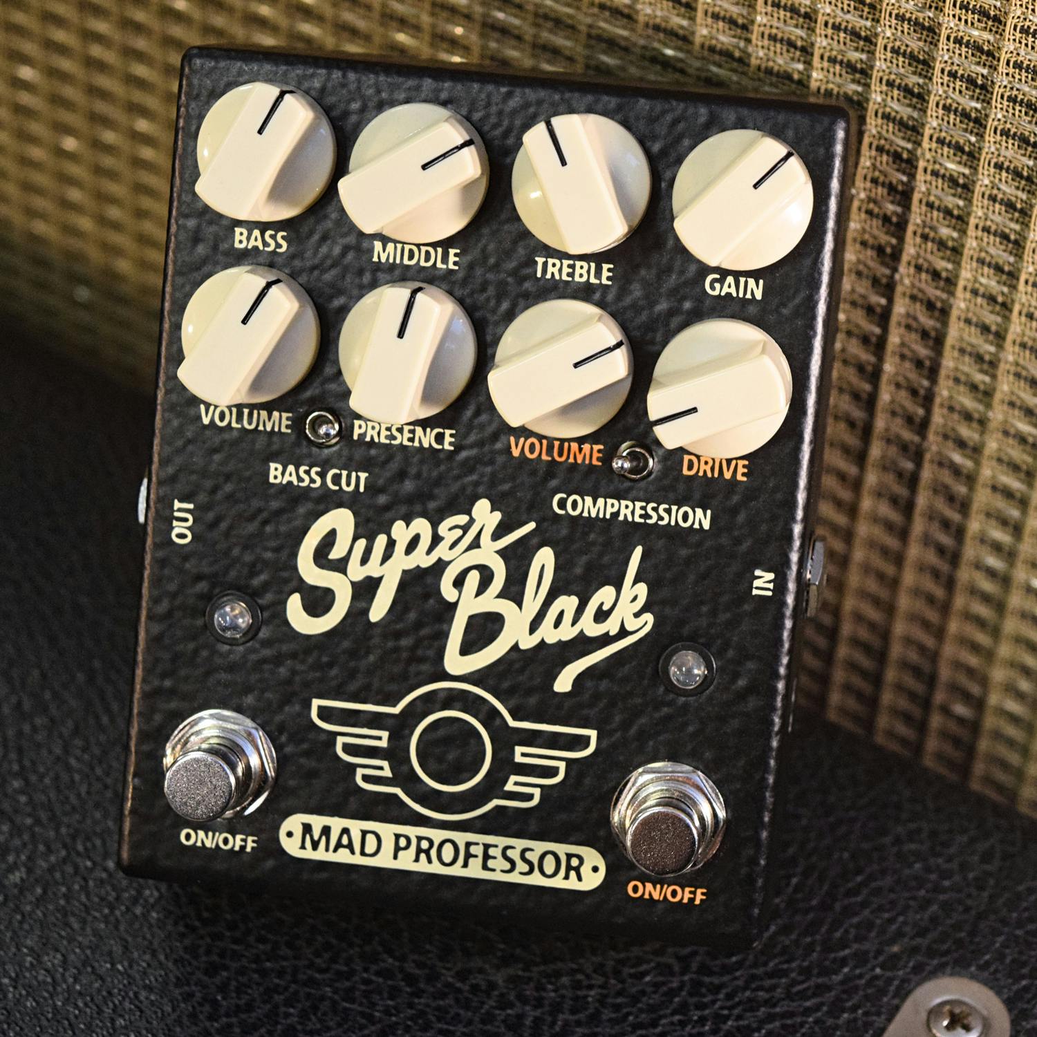 Mad Professor Super Black Preamp & Overdrive Pedal - Andertons