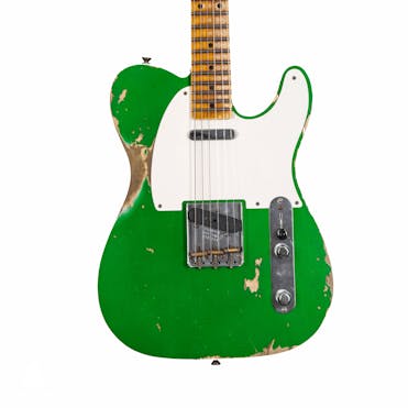 Fender Custom Shop '52 Tele Double-Bound in Candy Green Heavy Relic with Large C Neck