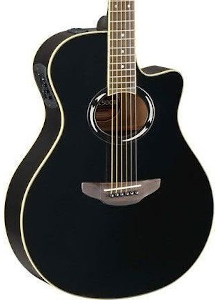 Yamaha APX T2 Travel Size Electro Acoustic Guitar in Black