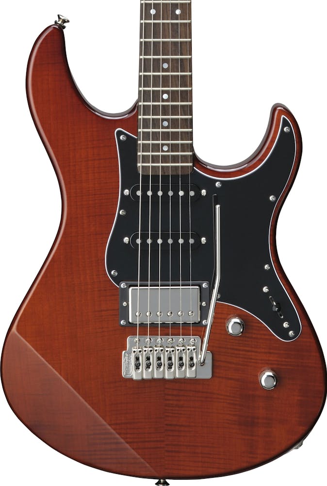 Yamaha Pacifica 612VII Electric Guitar in Flame Maple Root Beer