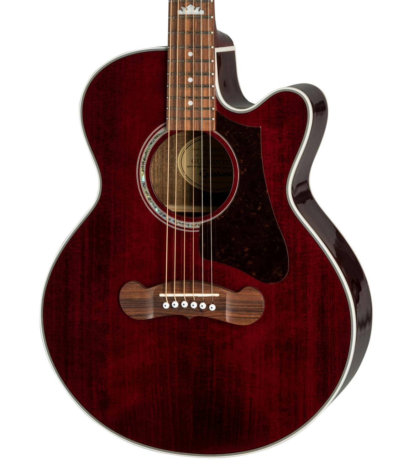 2018 Epiphone EJ-200 SCE Coupe / Wine Red 無傷新古品 ！ - 弦楽器