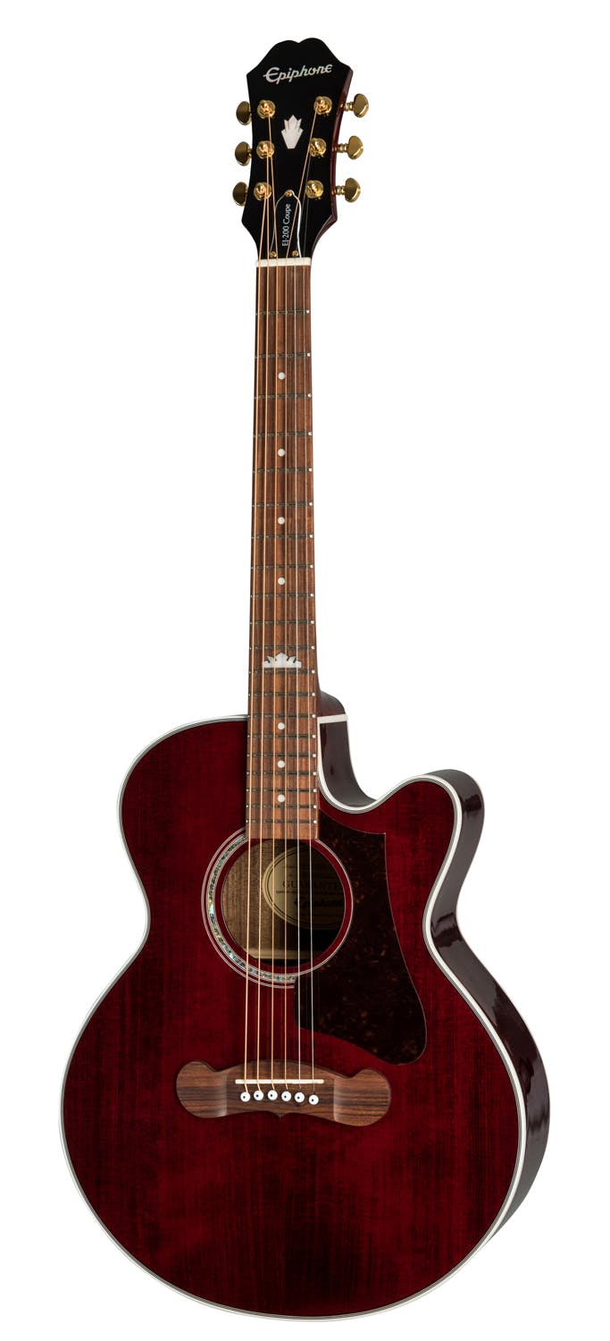 epiphone ej 200 wine red