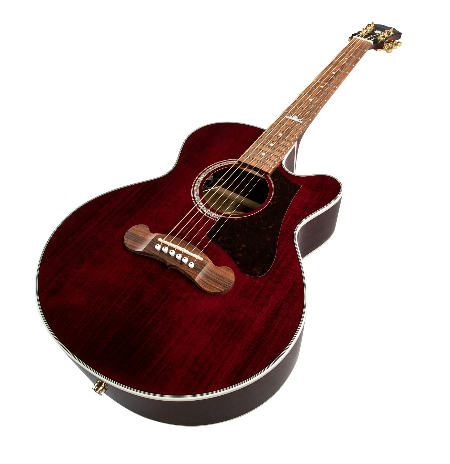 2018 Epiphone EJ-200 SCE Coupe / Wine Red 無傷新古品 ！ - 弦楽器 