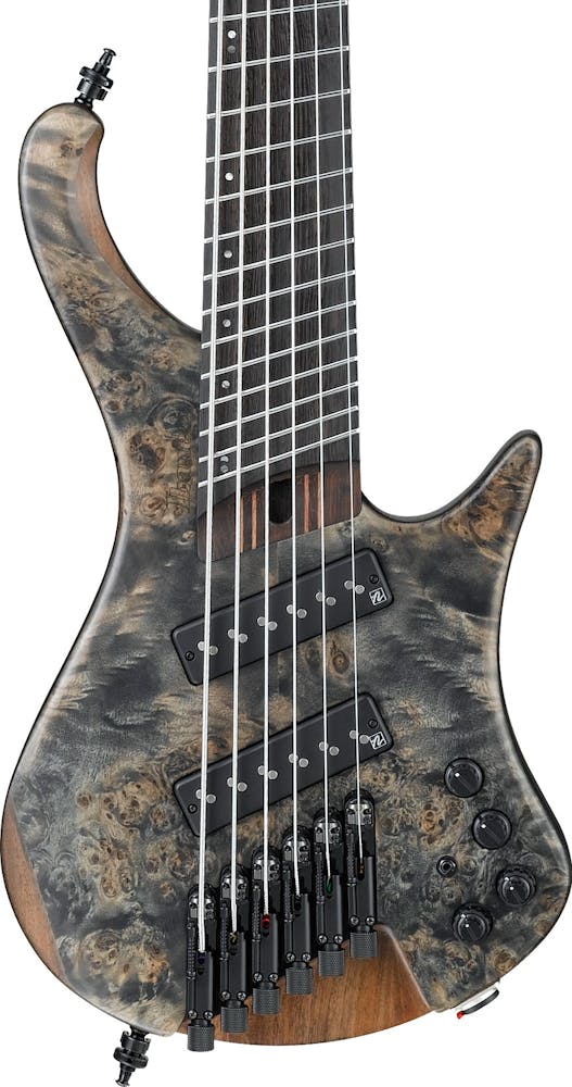 Ibanez EHB1506MS 6-String Headless Multi-Scale Bass Guitar in Black Ice Flat
