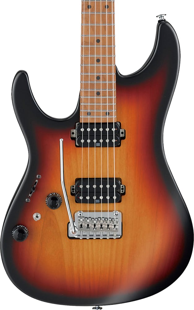 Ibanez AZ2402L-TFF Prestige Left Handed Electric Guitar In Tri Fade Burst Flat