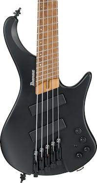 Ibanez EHB1005MS 5-String Headless Multi-Scale Bass Guitar in Black Flat