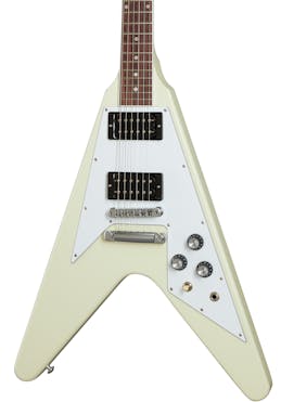 Gibson USA '70s Flying V Electric Guitar in Classic White