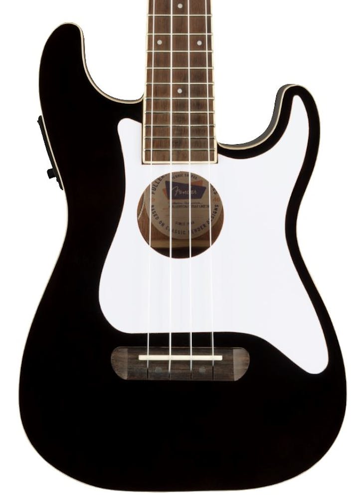 Fender Fullerton Stratocaster Ukulele in Black