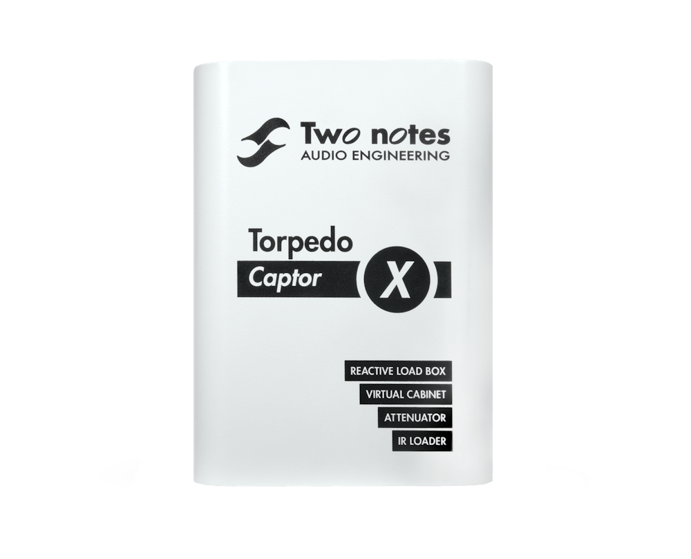 Two Notes Torpedo Captor X 8 ohm Compact Reactive Load Box, Attenuator, Cab Sim and IR Loader