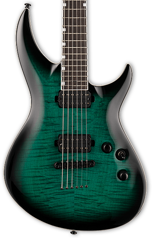 ESP LTD H3-1000 FM Black Turquoise Burst
