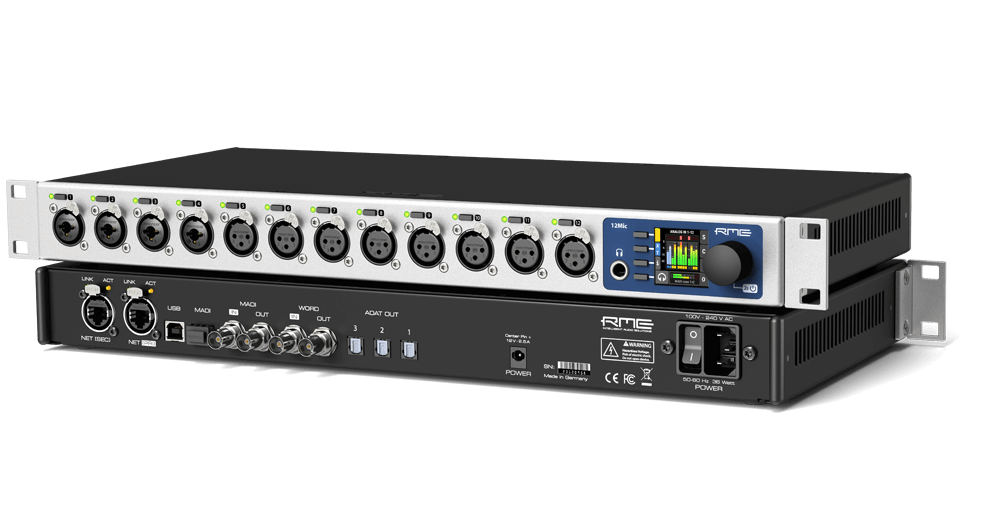 RME 12 Channel Mic Preamp for MADI & AVB Audio Networks