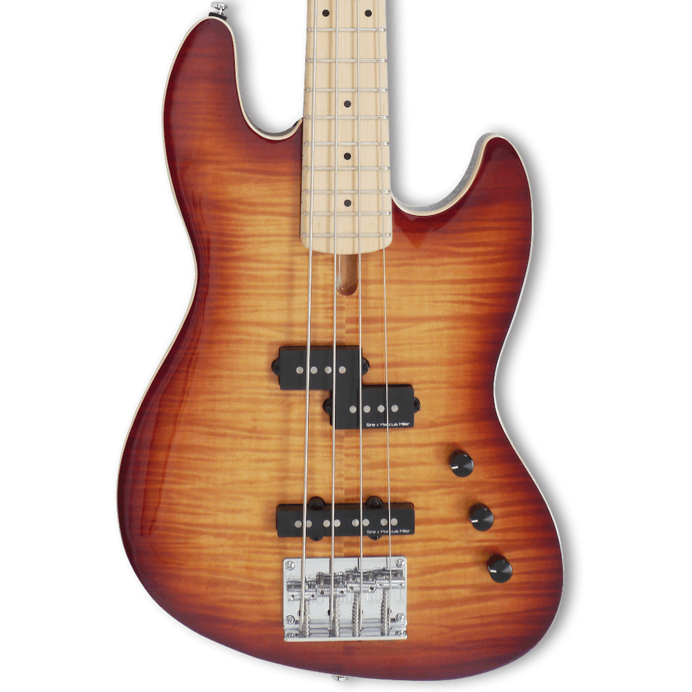 Sire Version 2 Marcus Miller U5 Short Scale Bass Guitar in Tobacco Sunburst