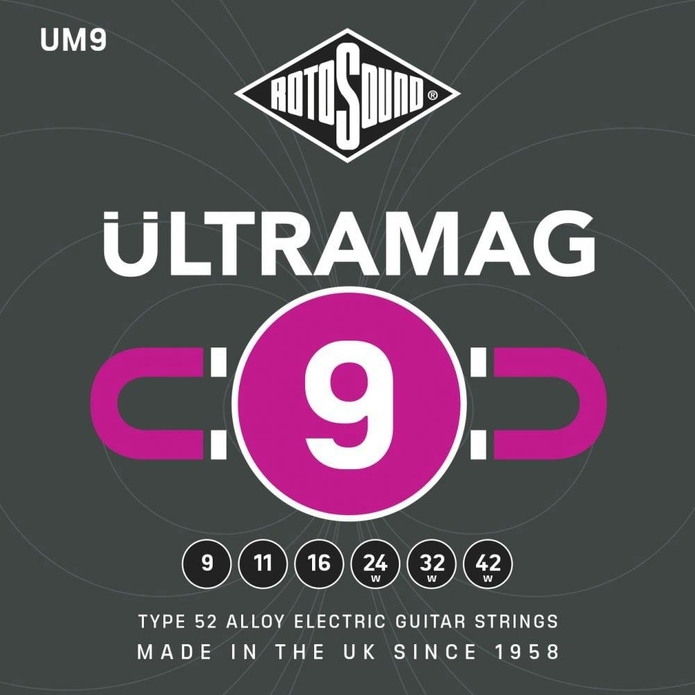 Rotosound Ultramag UM9 9-42 Electric Guitar Strings