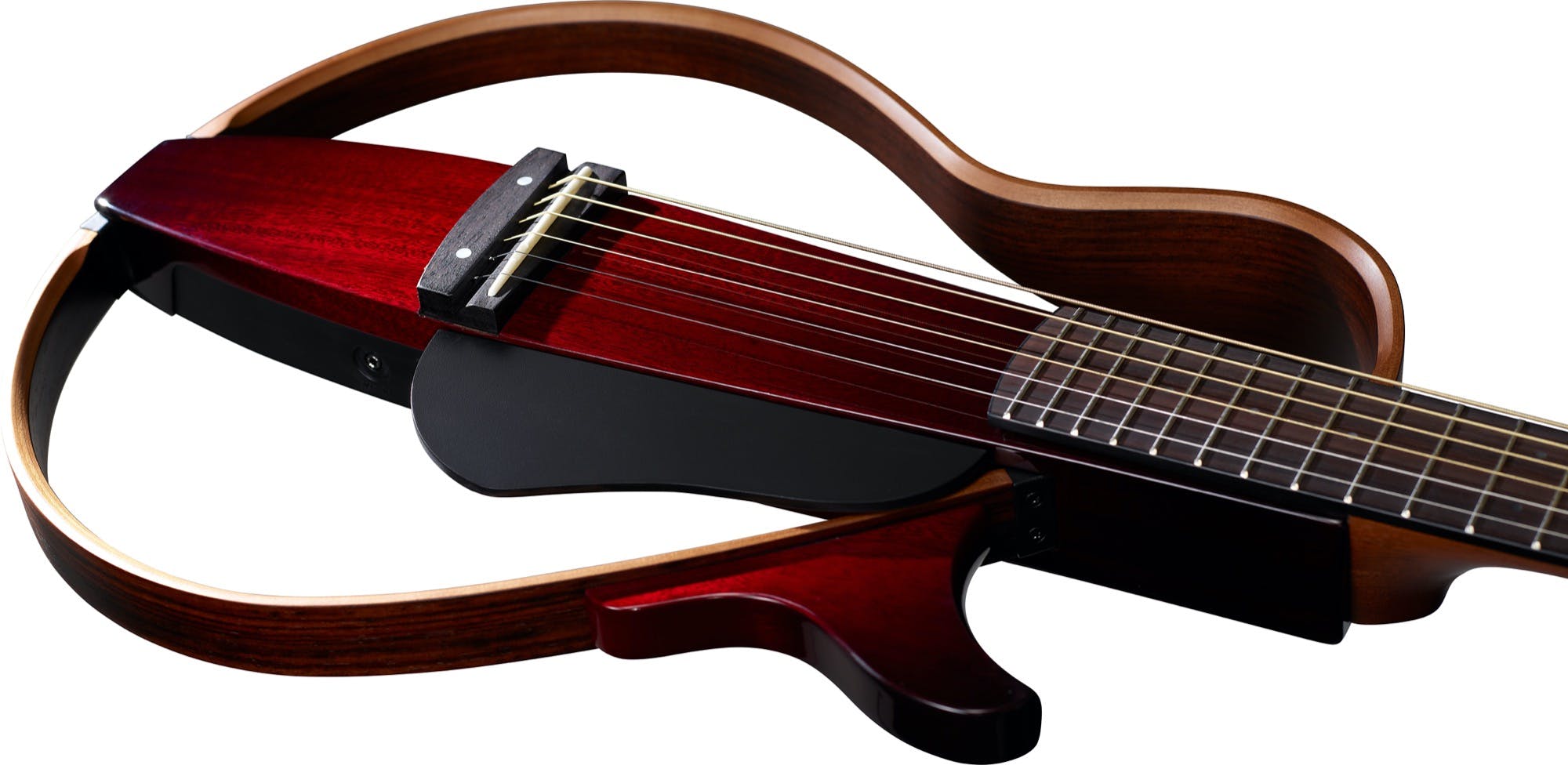 Yamaha SLG200S Steel String Silent Guitar in Crimson Red Burst