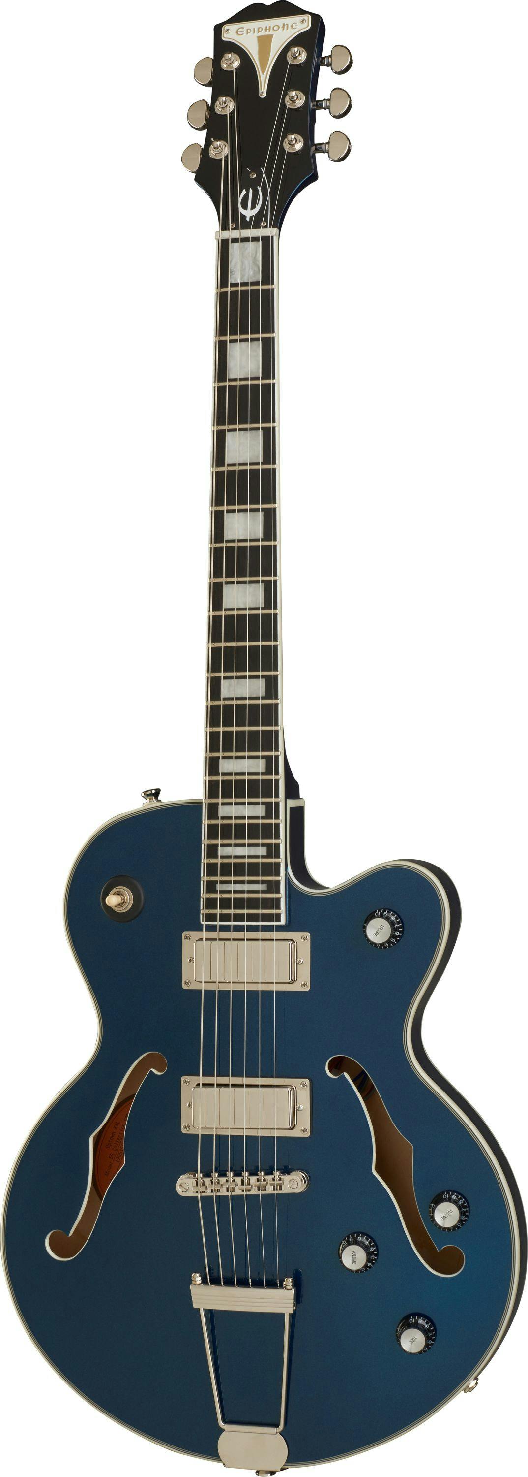 Epiphone Uptown Kat ES In Sapphire Blue Metallic - Andertons Music Co.