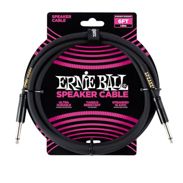 Ernie Ball 6ft Straight/Straight Speaker Cable