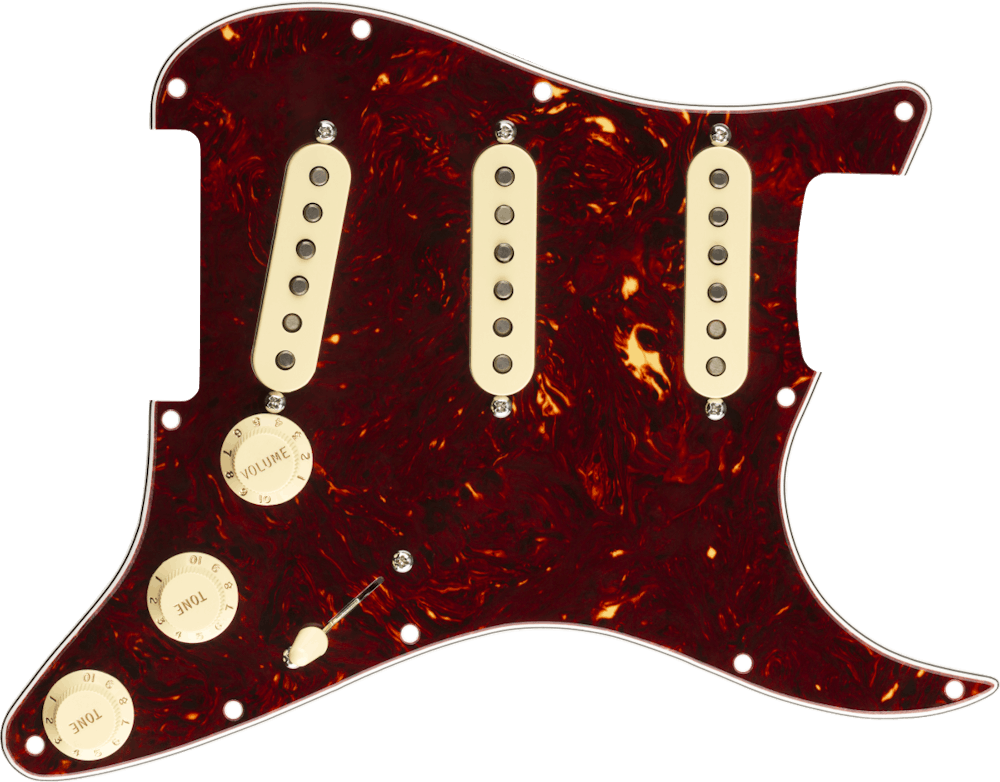 Fender Pre Wired Pickguard Stratocaster SSS '57-'62 in Tortoise Shell
