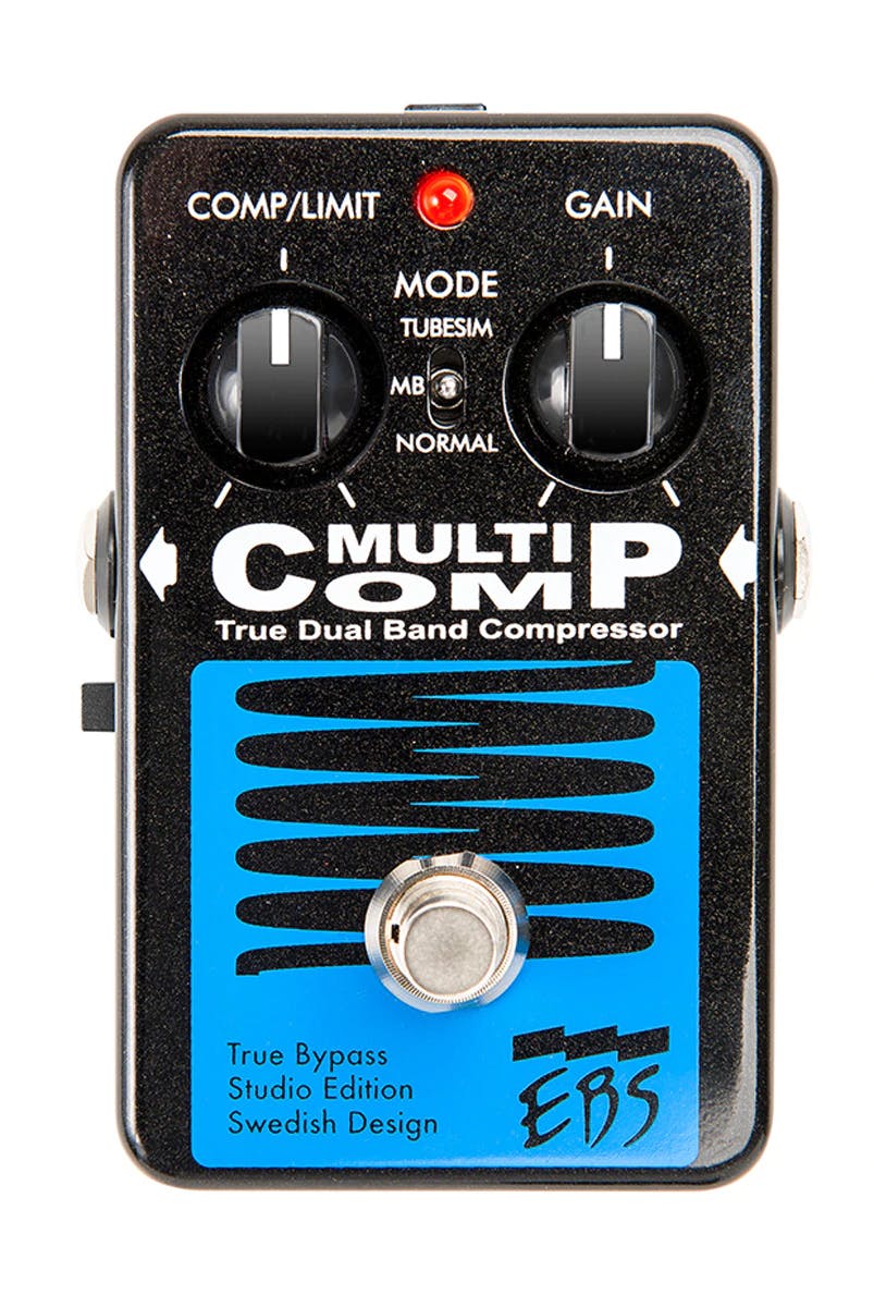 EBS Multicomp Blue Label True Dual Band Compressor Pedal - Andertons Music  Co.