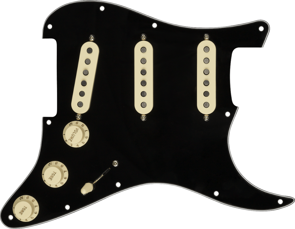 Fender Pre Wired Pickguard Stratocaster SSS Custom '69 in Black