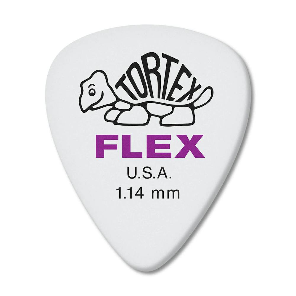 Dunlop Tortex Flex Standard 1.14mm Guitar Picks - Pack of 12