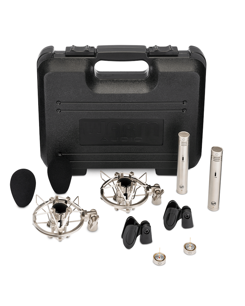 Warm Audio WA-84 Condenser Microphone Stereo Pair Set with Omni & Cardioid Capsules