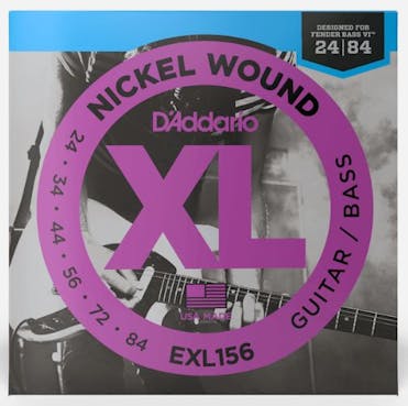 D'Addario EXL156 24-84 nickel wound bass Fender VI strings