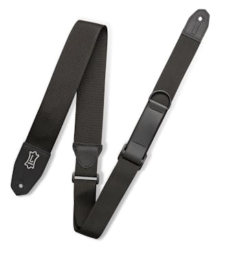 Levy's Right Height Polyester Guitar Strap in Black