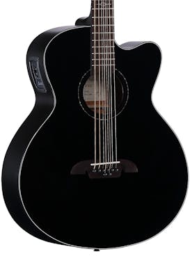 B Stock : Alvarez ABT60CE-8BK Artist 8-String Baritone Cutaway Electro Acoustic Guitar in Black
