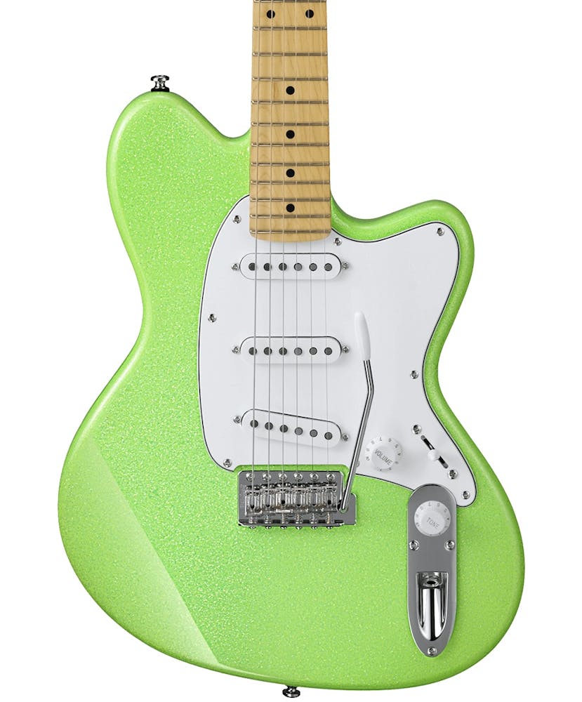 Ibanez YY10 Yvette Young Signature Electric Guitar In Slime Green Sparkle