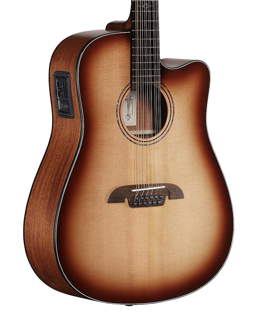 Alvarez AD6012CESHB Artist Series Dreadnought 12-String Electro-Acoustic Guitar with Cutaway in Shadowburst