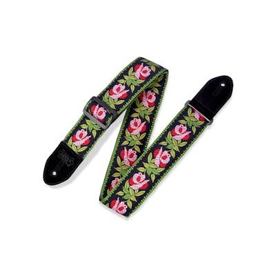 Levy's Jacquard Weave Guitar Strap - Rosa Pink