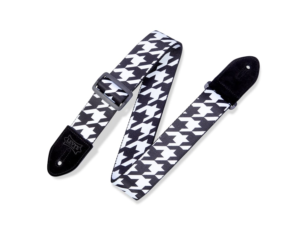 Levy's Prints Polyester Guitar Strap - Houndstooth
